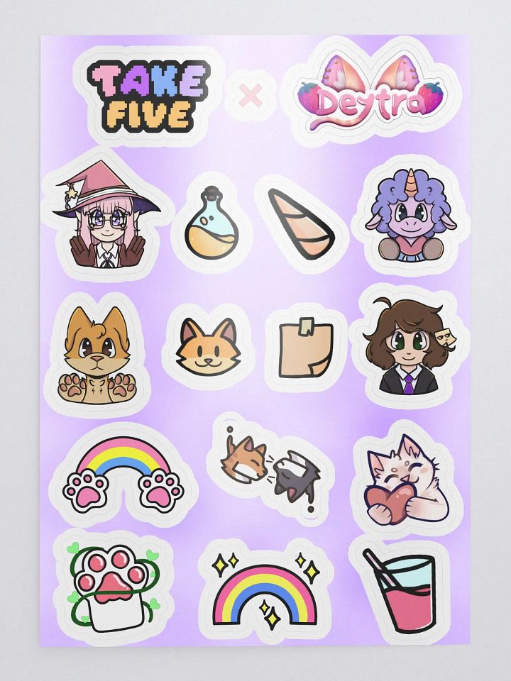TakeFive x Deytra Sticker Sheet product image (1)