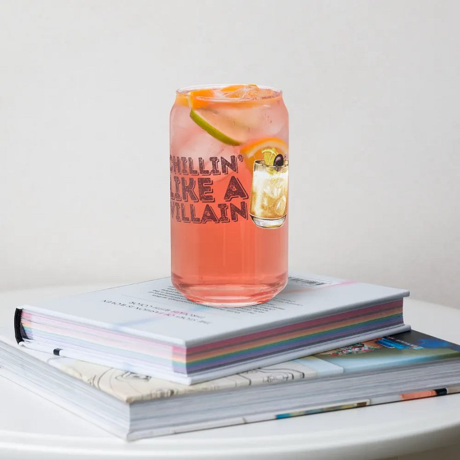 Chillin' Like A Villain Drink Glass product image (34)