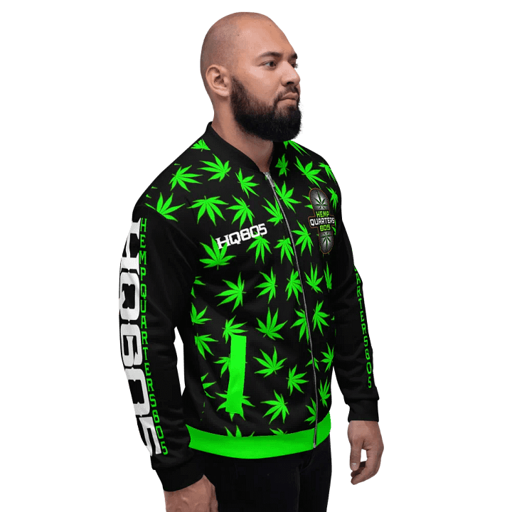 HempQuartes Neon Green Zip Up Jacket product image (2)