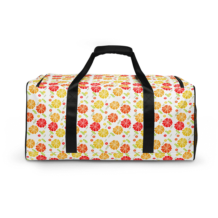 Orange Floral Large Holdall Bag product image (2)