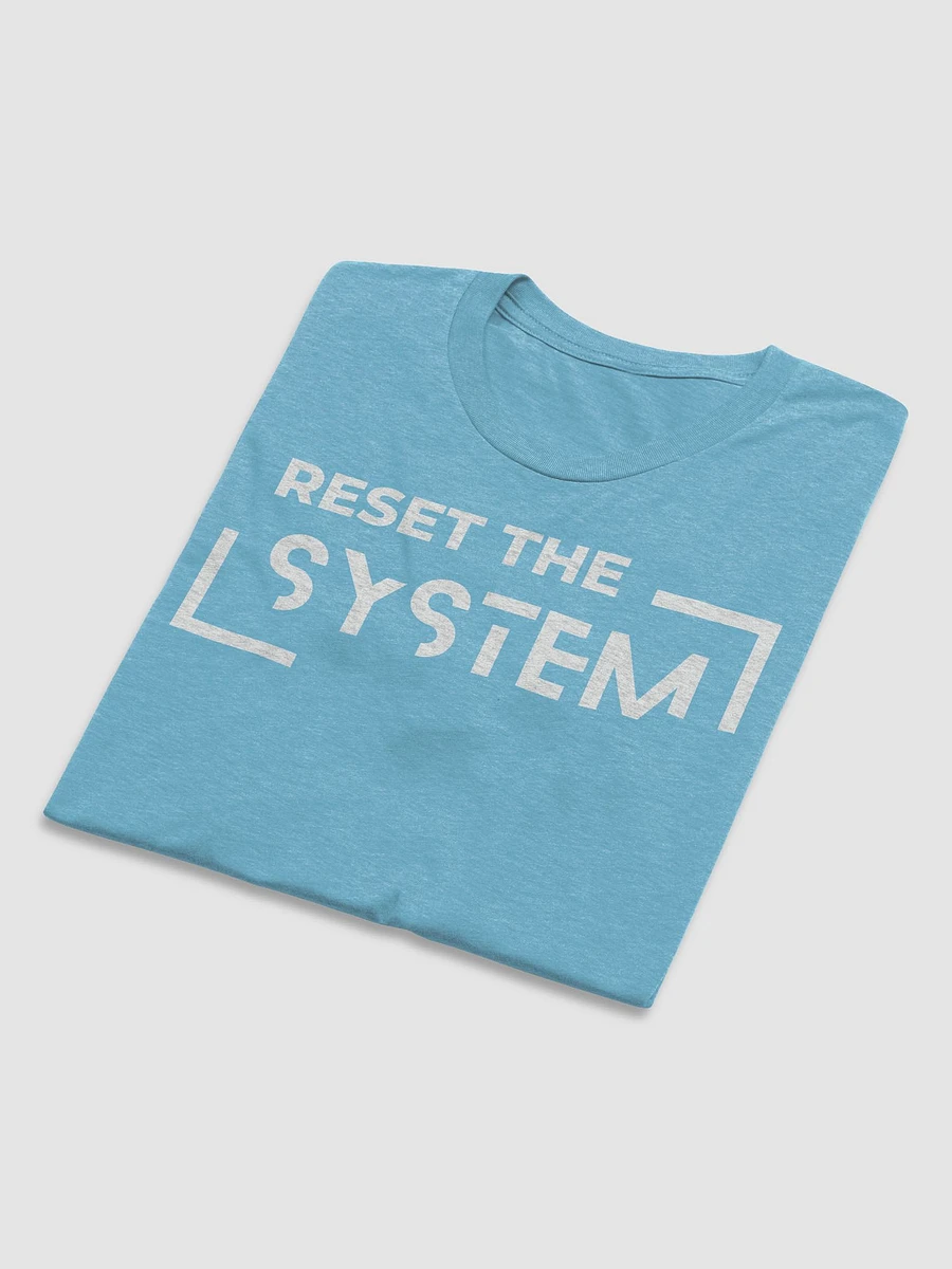 Triblend short sleeve t-shirt Reset the system white logo product image (56)
