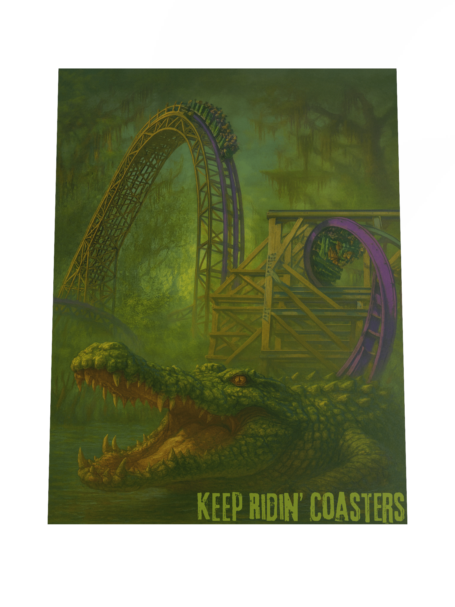 Gwazi Hybrid - 18x24 Inch Keep Ridin' Coasters Poster product image (4)