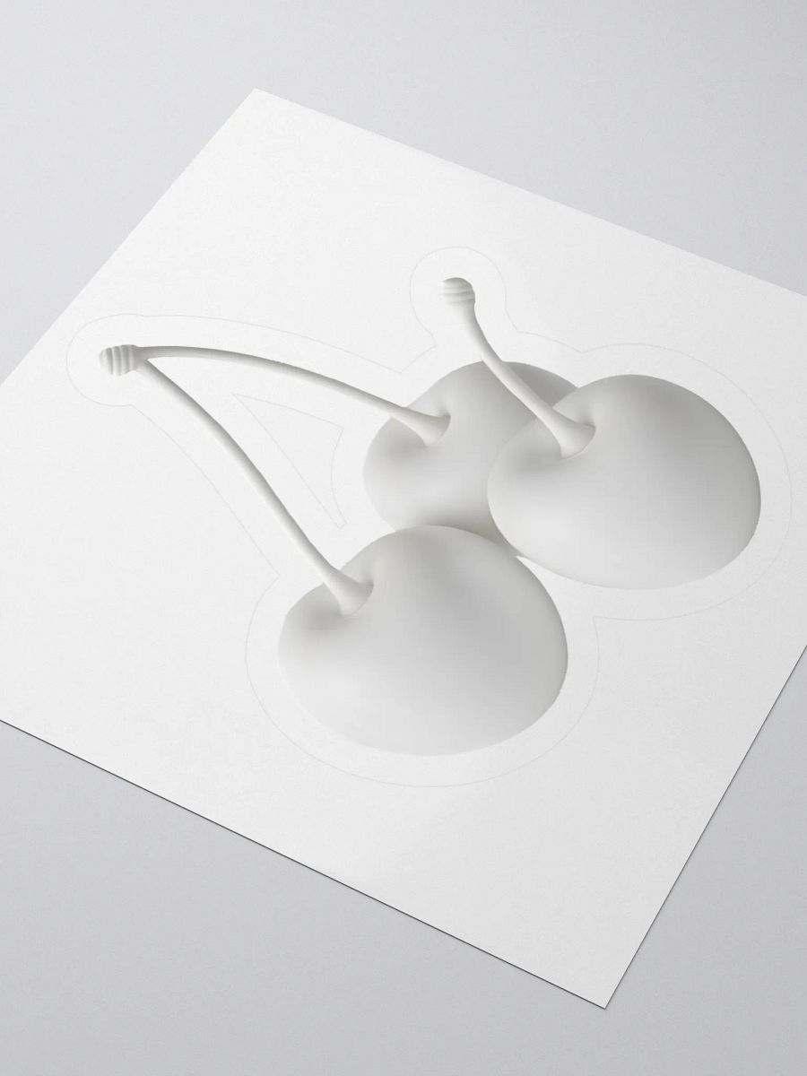 White Cherry Cherry Cherries Sticker product image (9)