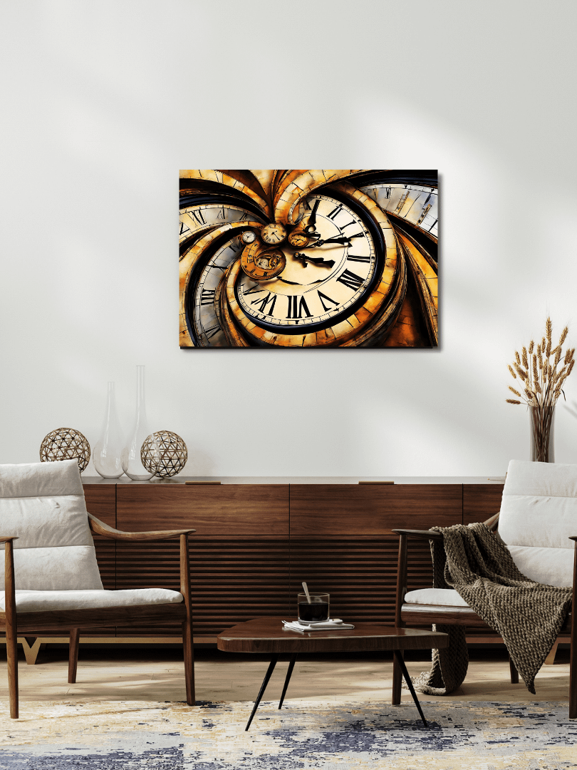 Time Confusion-8 | Canvas Artistic Wall Painting product image (2)