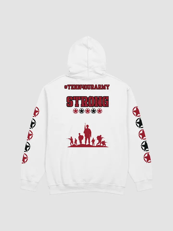 #TeNN4OURARMY Hoodie Red & Black product image (4)