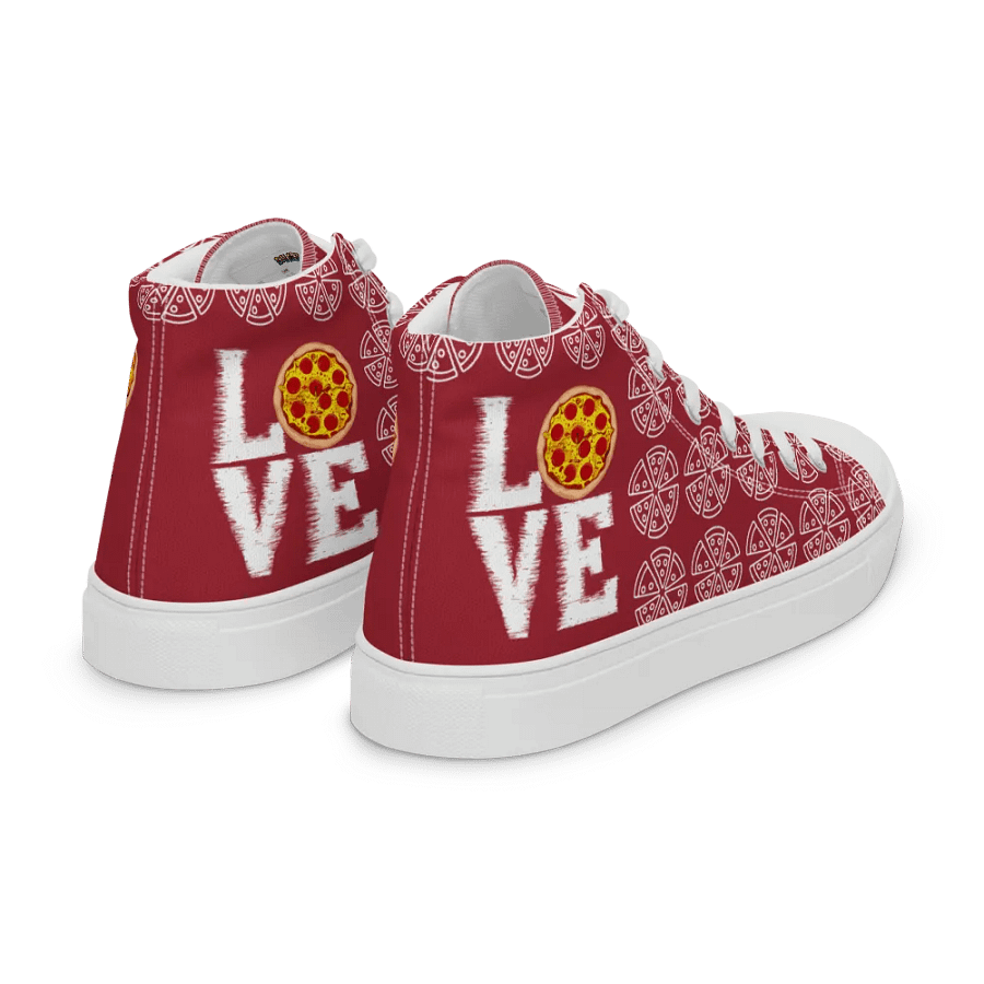 Love Pizza High Top Red/White Female product image (7)