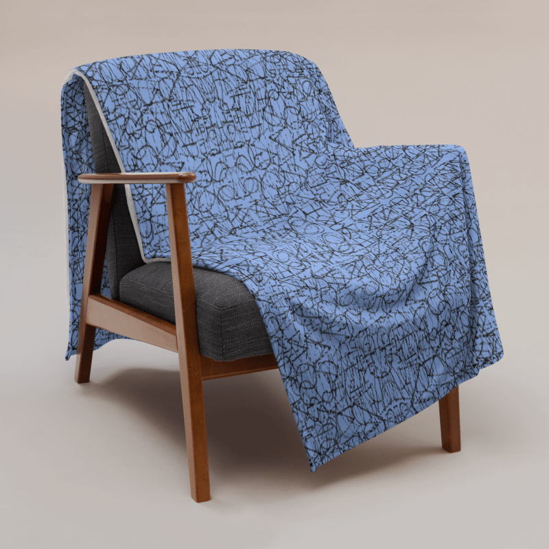 No Rockin' Angel Throw (Blue) product image (1)