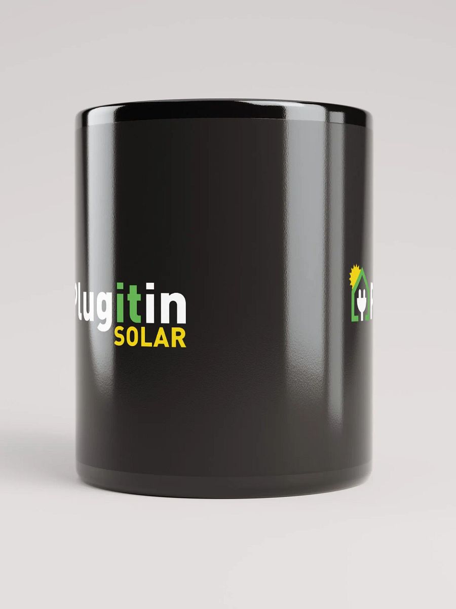 Plug It In Solar High-Quality Black Glossy Mug product image (9)