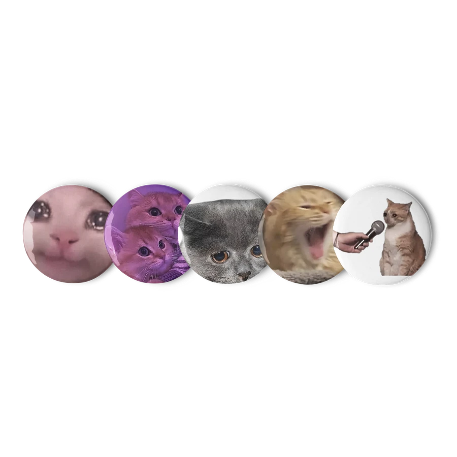 Set of Pin Buttons: Meme Cats 4 product image (5)