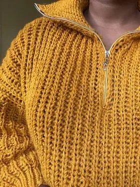 Crochet Zipline Sweater Pattern product image (3)