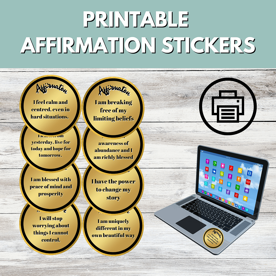 Printable Affirmation Stickers #722 product image (1)