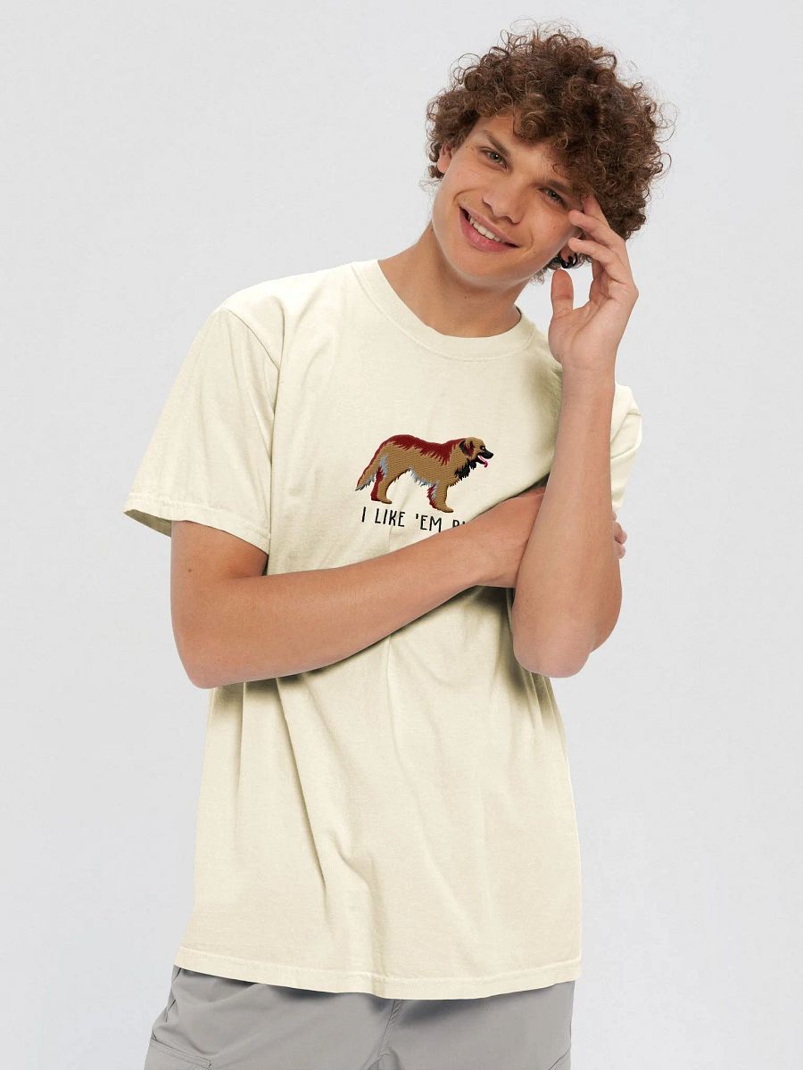 I Like 'Em Big T-Shirt(Embroidered) of a Leonberger product image (8)