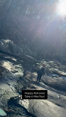 We did it! Got our hike in even though #takeahikeday was on a Monday. Hope yours was as enjoyable as are was. #thinkoutside #...