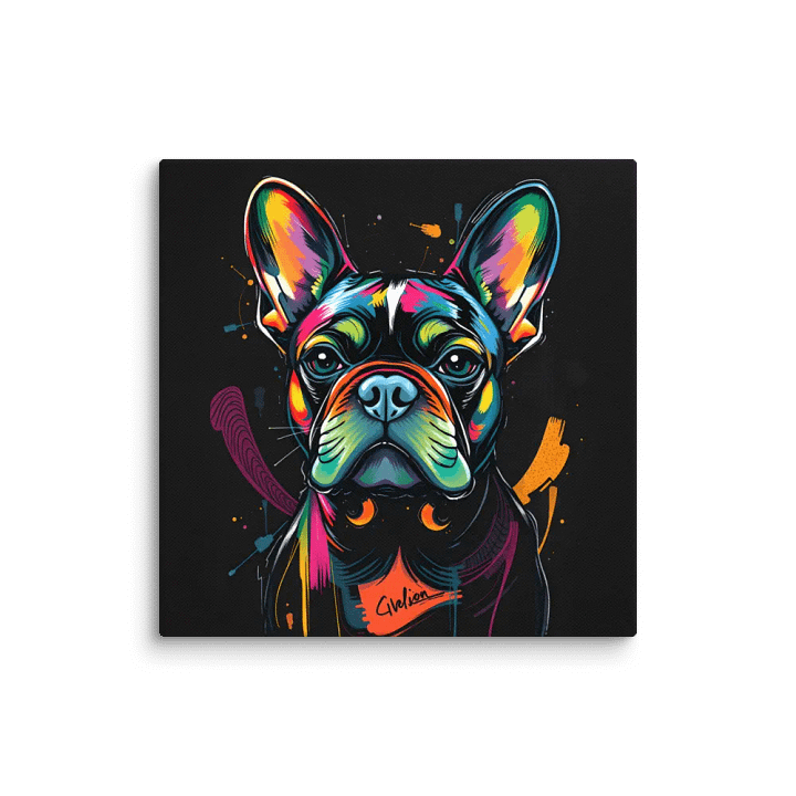 Vibrant Frenchie Canvas Art product image (13)