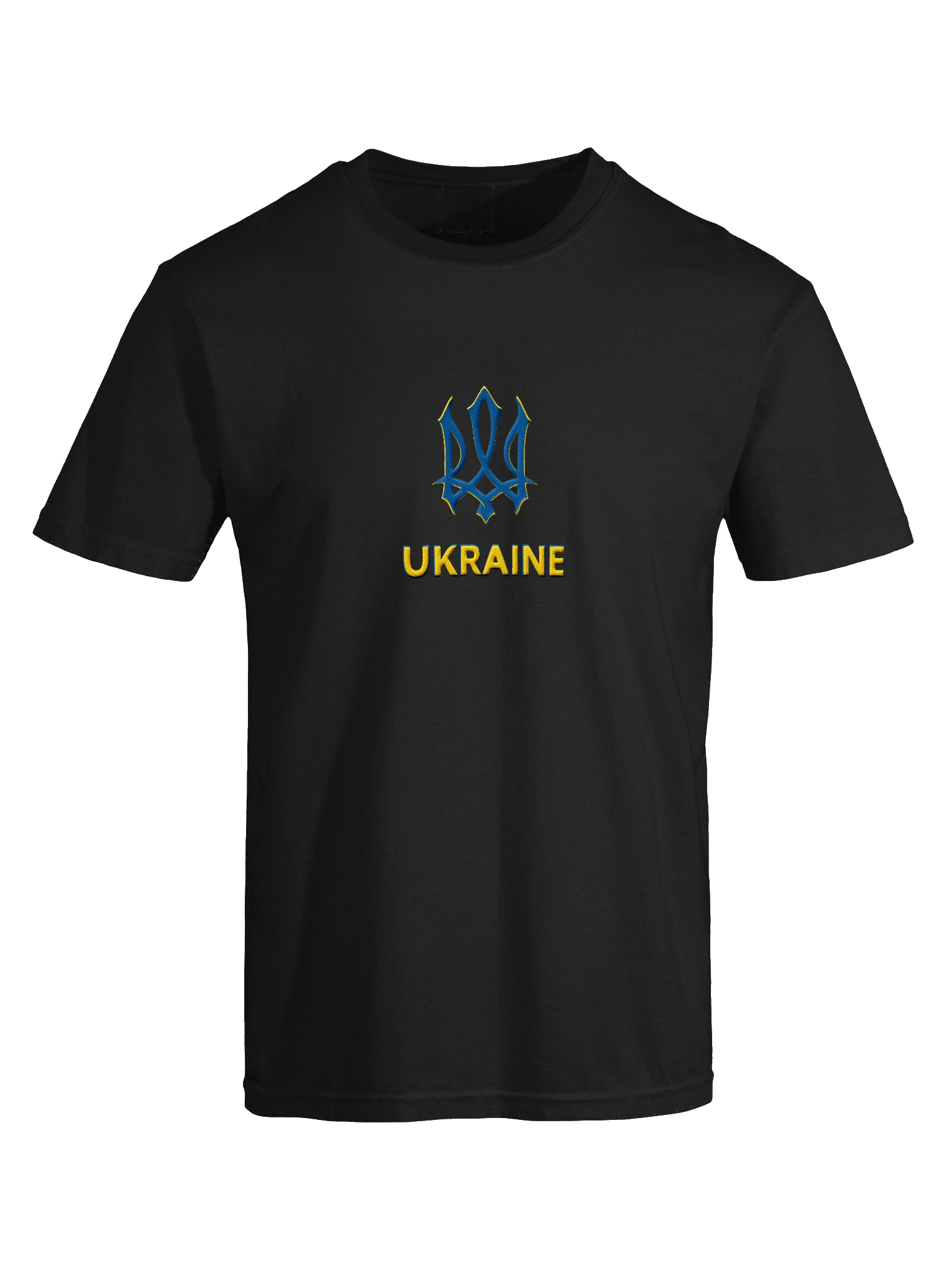 Ukraine Trident Blue Yellow Ukrainian Coat Arms Official Symbol | Comfort Colors Garment-Dyed Heavyweight T-Shirt | Embroidered product image (92)