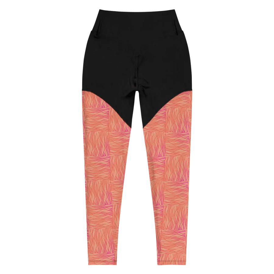 Peach All-Over Print Sports Leggings product image (6)