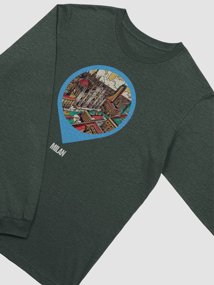 Bella+Canvas Supersoft Long Sleeve T-Shirt | AI Design Milan city product image (1)