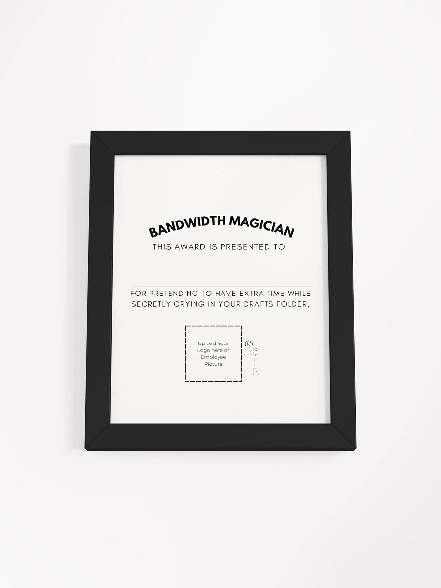 Bandwidth Magician Certificate Poster product image (2)