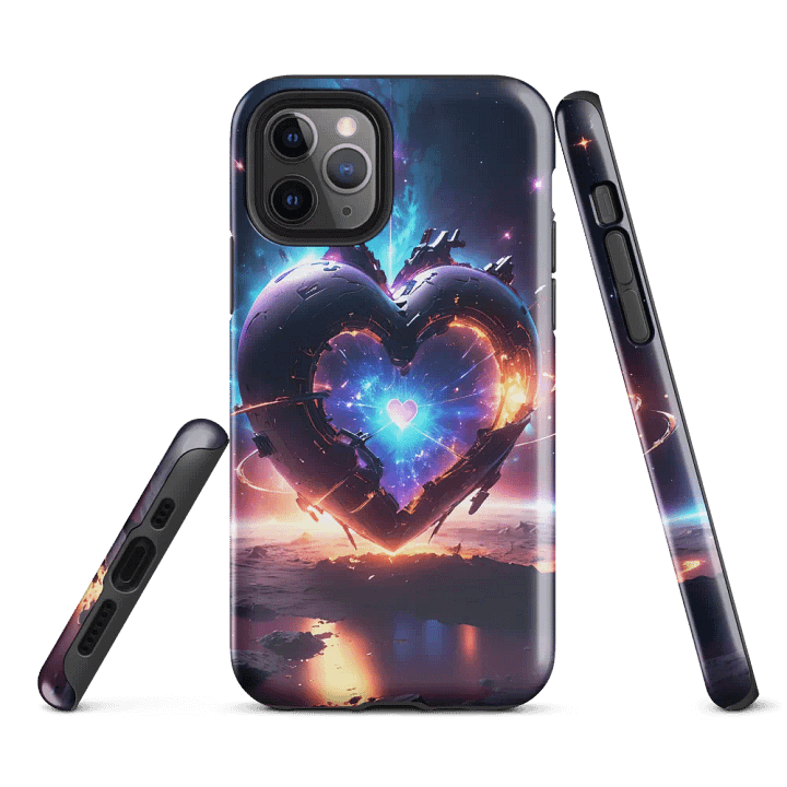 Cosmic Heart iPhone Tough Case - Galaxy Core Energy Design product image (2)