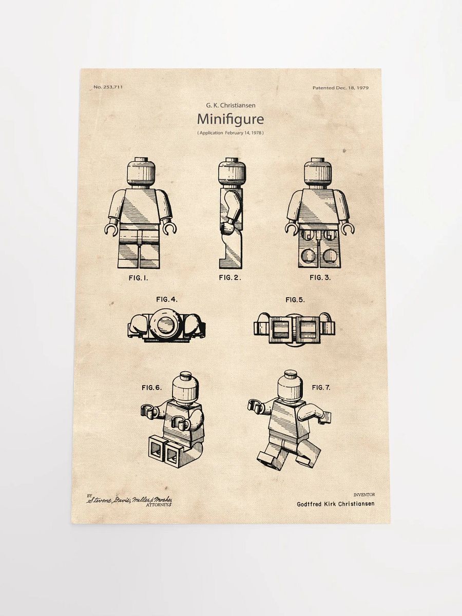 LEGO Minifigure Patent | LIMITED EDITION Poster product image (2)