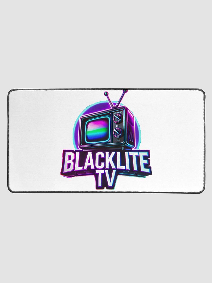 BlackLite TV Neon Glow Desk Mat - Retro TV Edition product image (1)