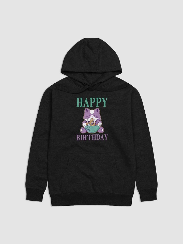 Happy Birthday (Spooky Cat Eating Noodles) Hoodie product image (1)