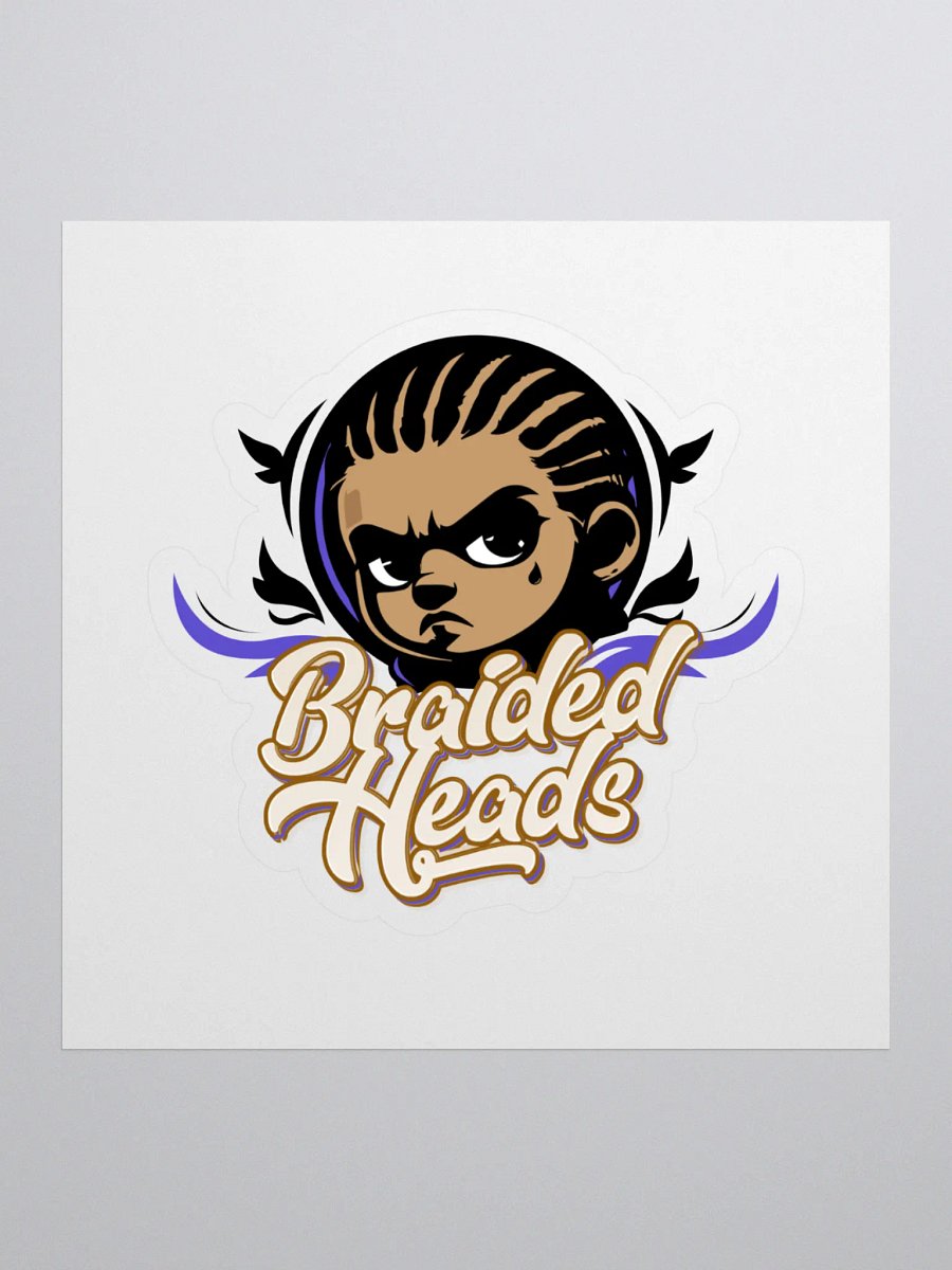 Braided Heads Sticker product image (1)