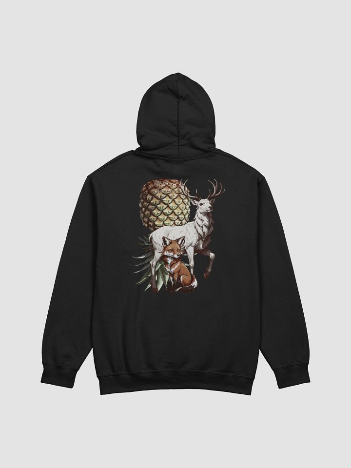 Unisex back print Vixen and Stag Upside-down  Pineapple hoodie. product image (13)