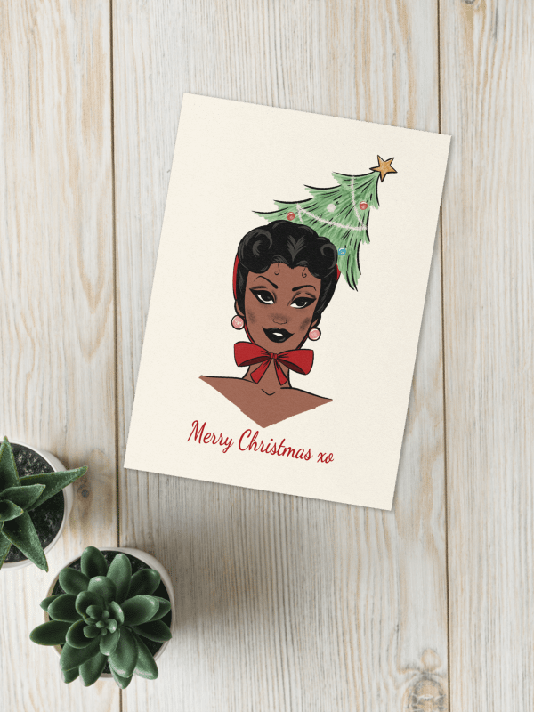 Christmas Card - Vintage Holiday Hat product image (3)