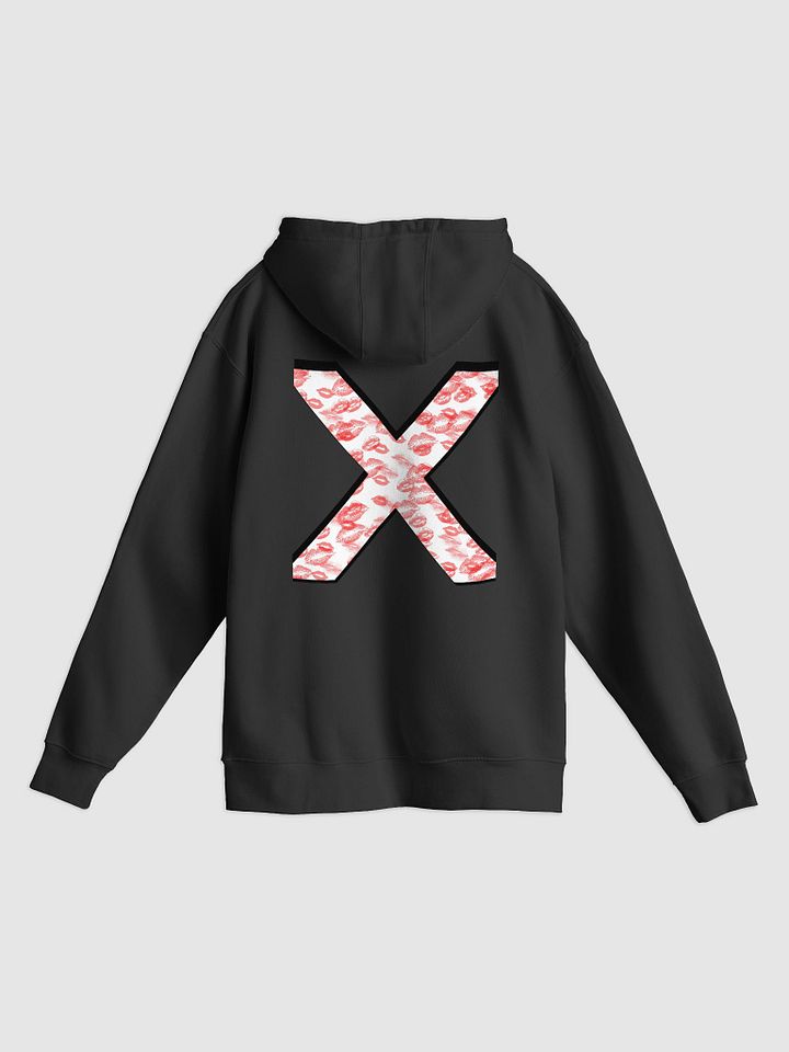 White X Red Lipstick Kisses Hoodie product image (14)