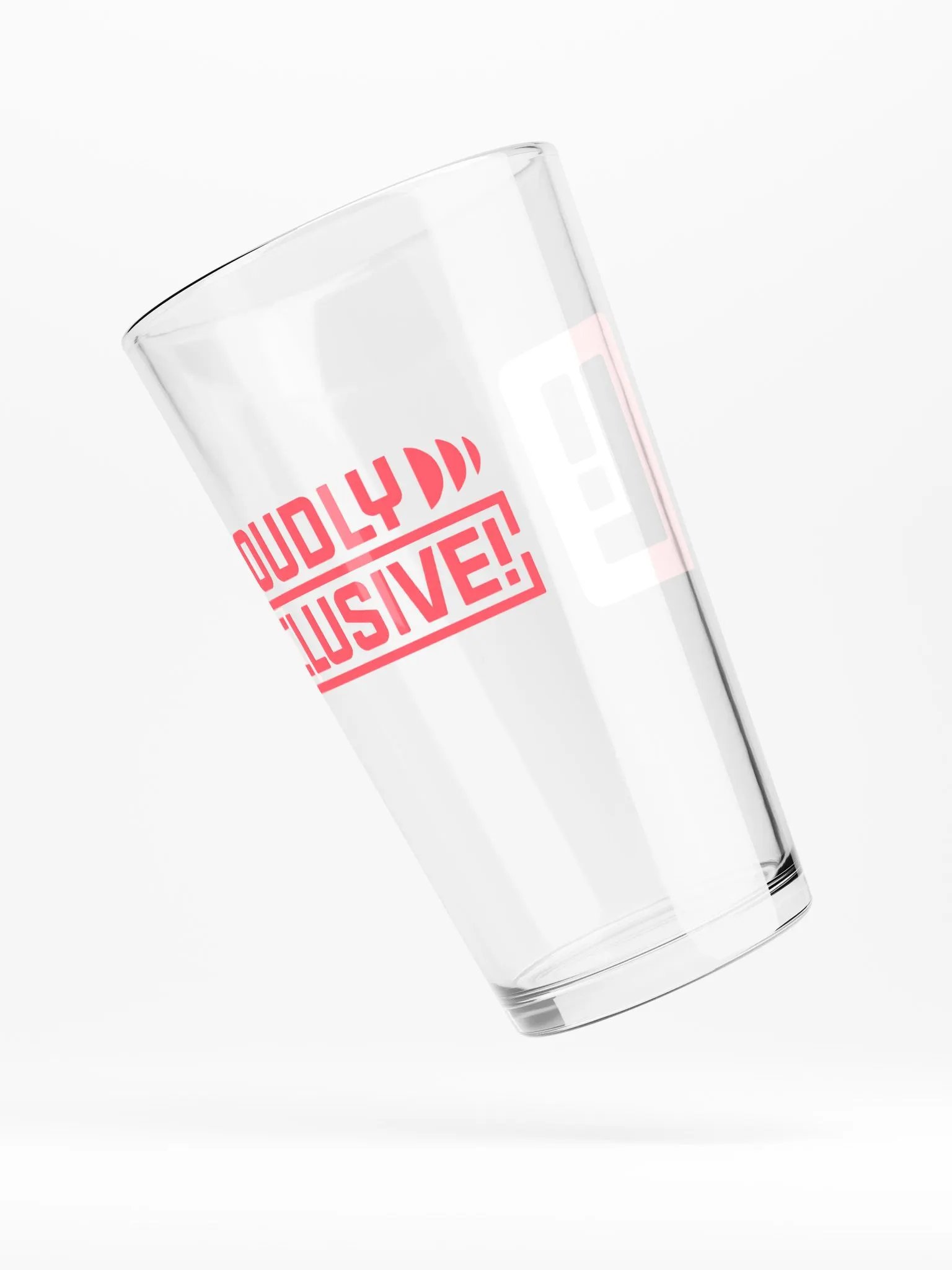 Vibrant Pink Logo Pint Glass product image (4)