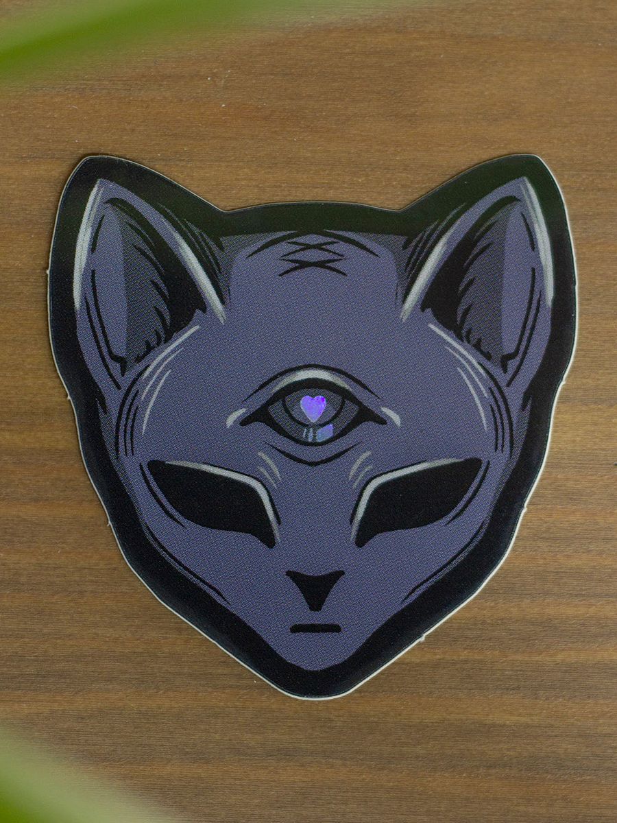 Goth Cat Sticker product image (1)