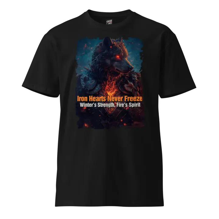 Iron Hearts Never Freeze – Wolf T-Shirt product image (1)