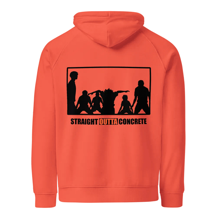 Karasuno 'SOC' Orange Hoodie- Back product image (1)