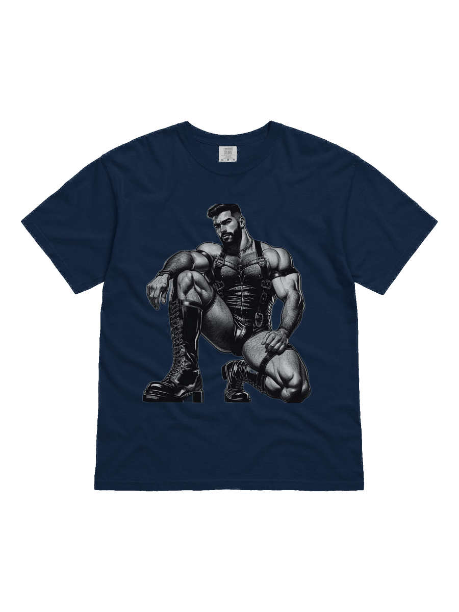 Gay Leather Top Man Leder Pride Daddy Tom of Finland Tribute Graphic DesignT-Shirt product image (6)