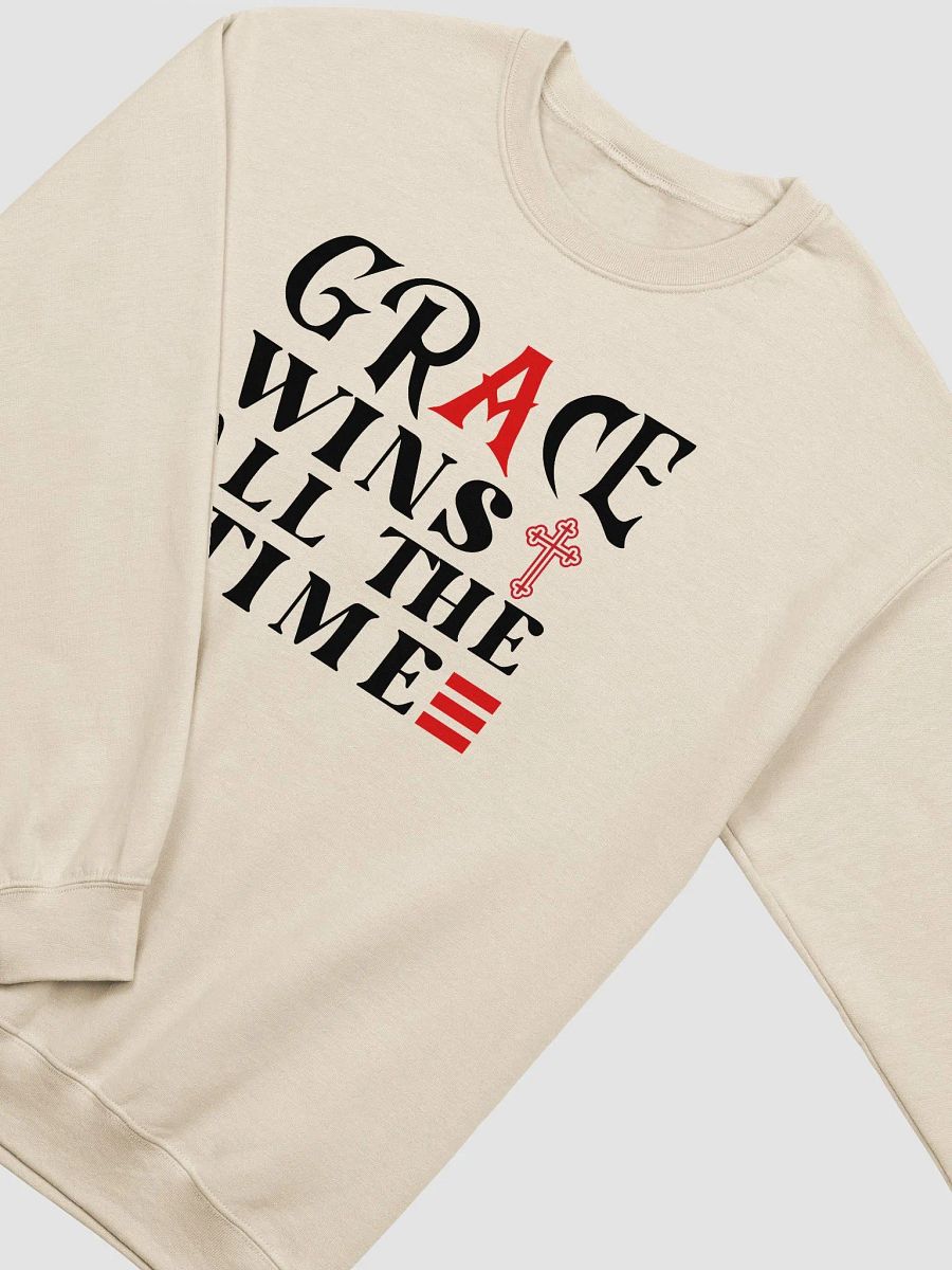 Grace Wins All The Time, Christian Faith Gildan Sweater product image (3)