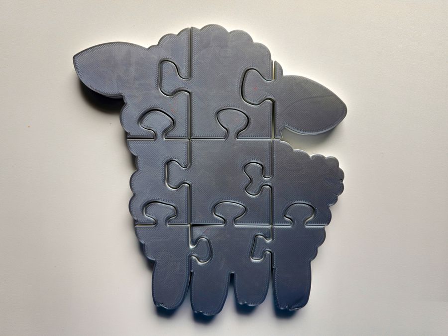 Lamb 3D Printed Jigsaw Puzzle – A Woolly Fun Challenge for Kids! product image (3)
