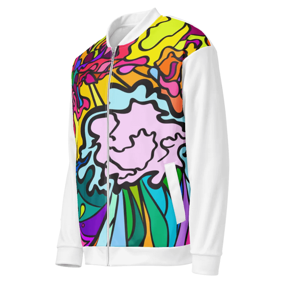 Vibrant Swirls All-Over Bomber Jacket - Wave at Sunset product image (3)