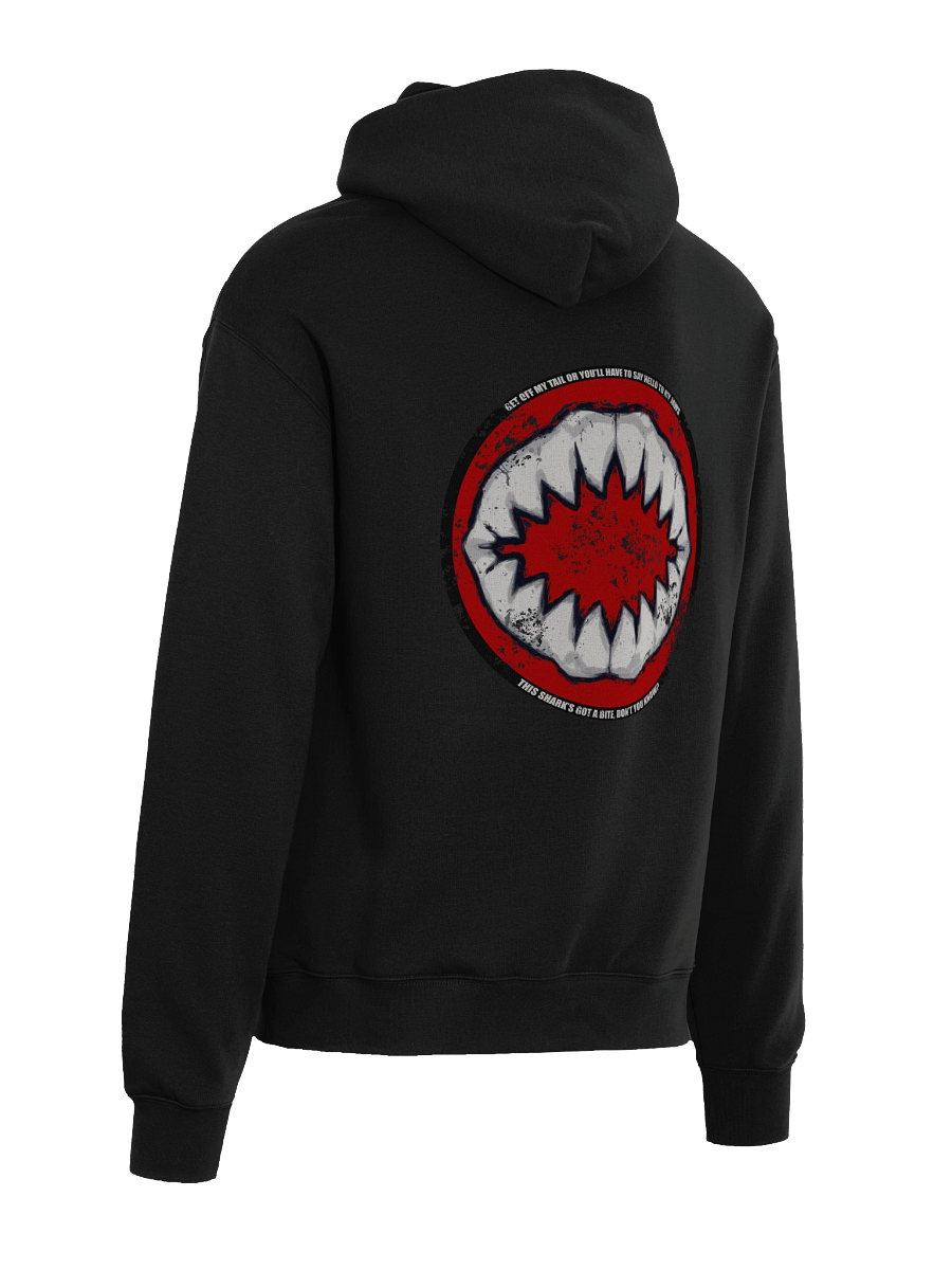 Triple Print Premium Oversized Heavyweight Hoodie Ellen "Bite!" Design Unisex product image (5)