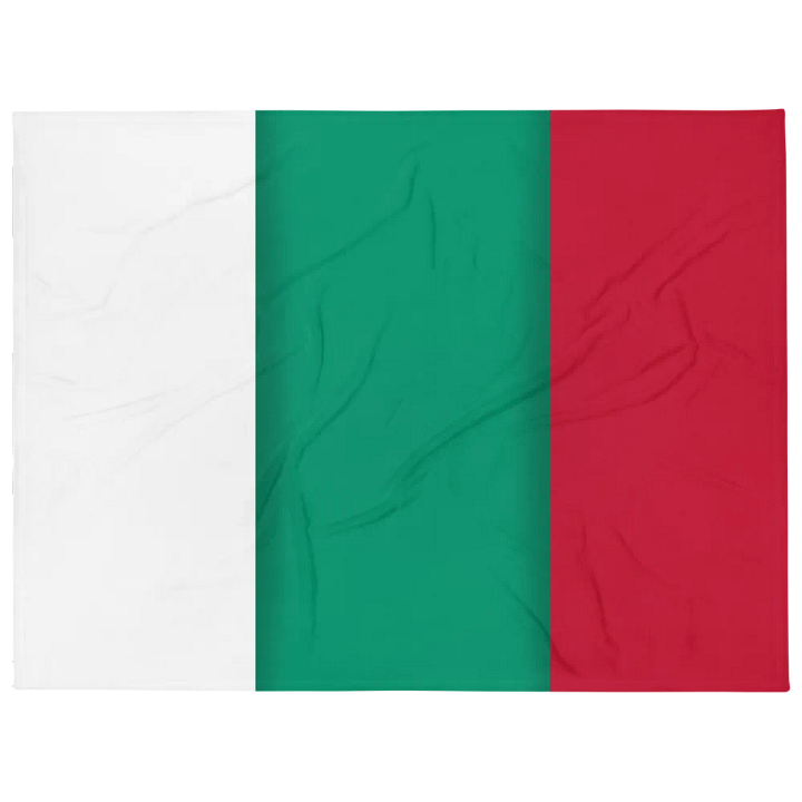 White Green Red Flag Colored Throw Blanket product image (1)