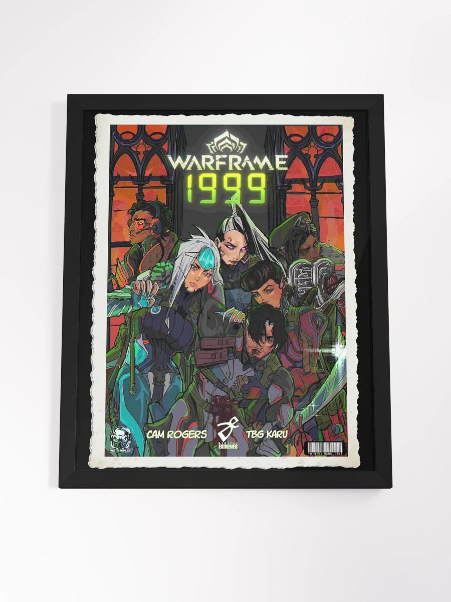 Limited Edition Warframe 1999 Comic Cover Poster by CAM ROGERS and TBG KARU. Sizes 16" x 20" and 18" x 24". product image (7)