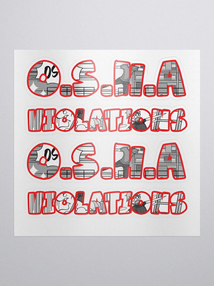 OSHA Sticker Sheet 1 product image (1)