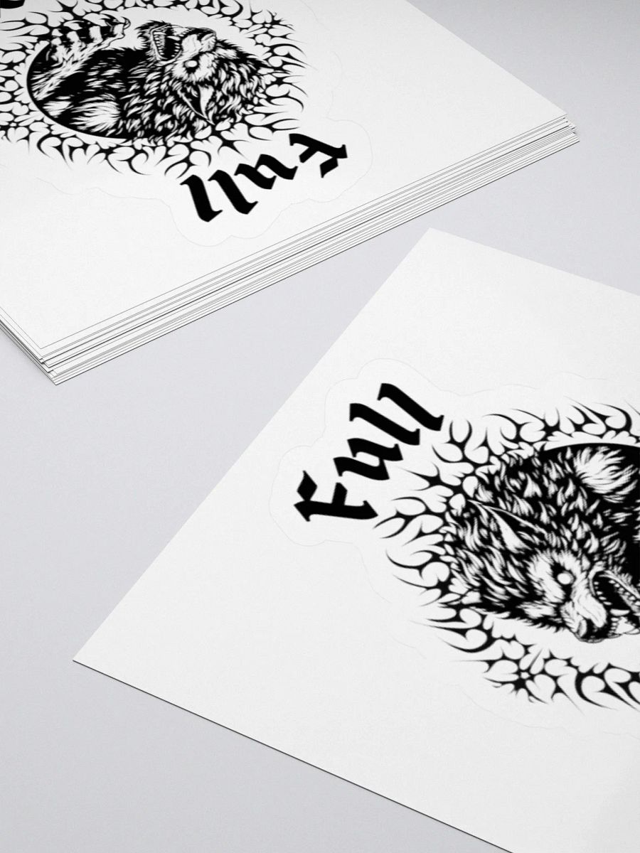 Full Moon Wolf Kiss Cut Stickers product image (16)