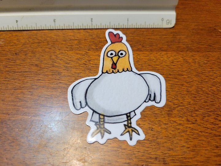 Emotional Support Chicken Sticker product image (1)