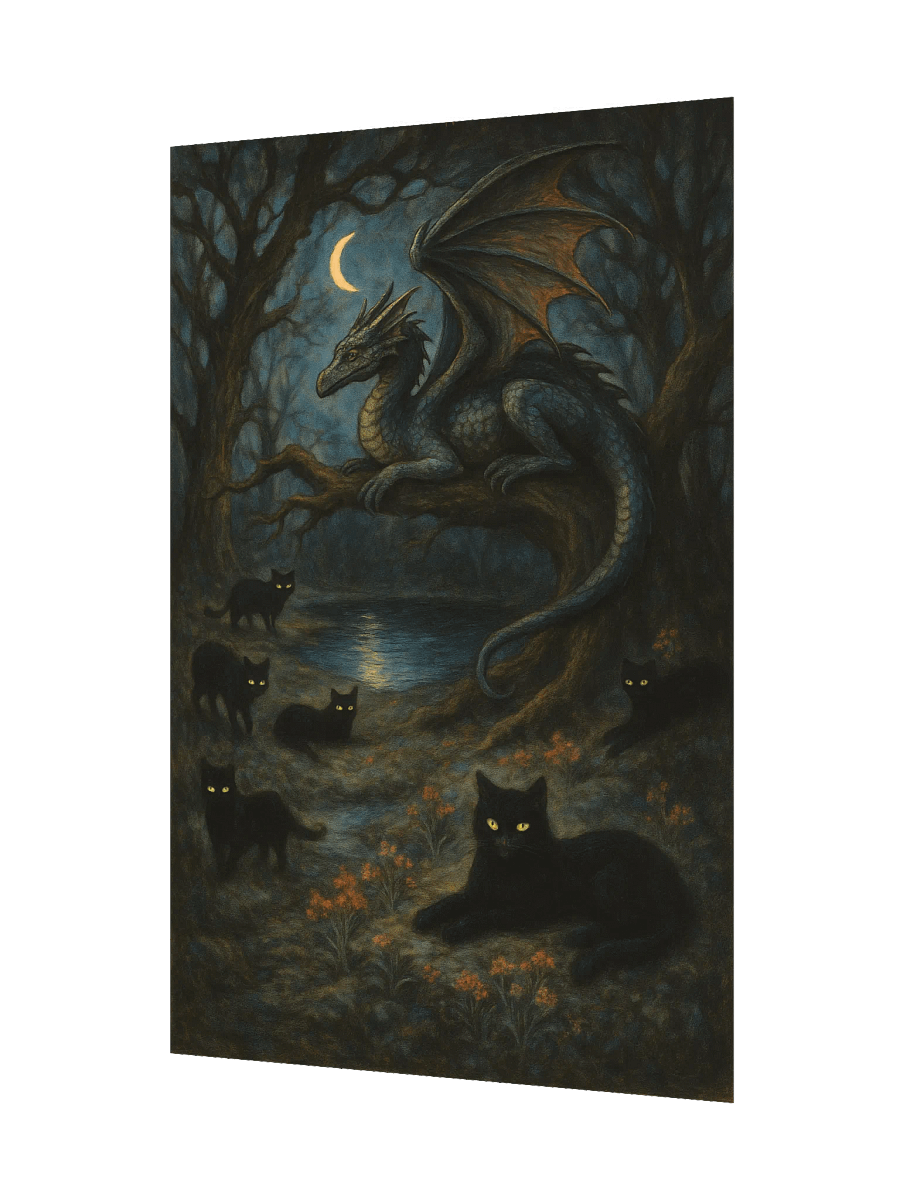 Moonlit Pact: The Dragon and the Cats product image (3)