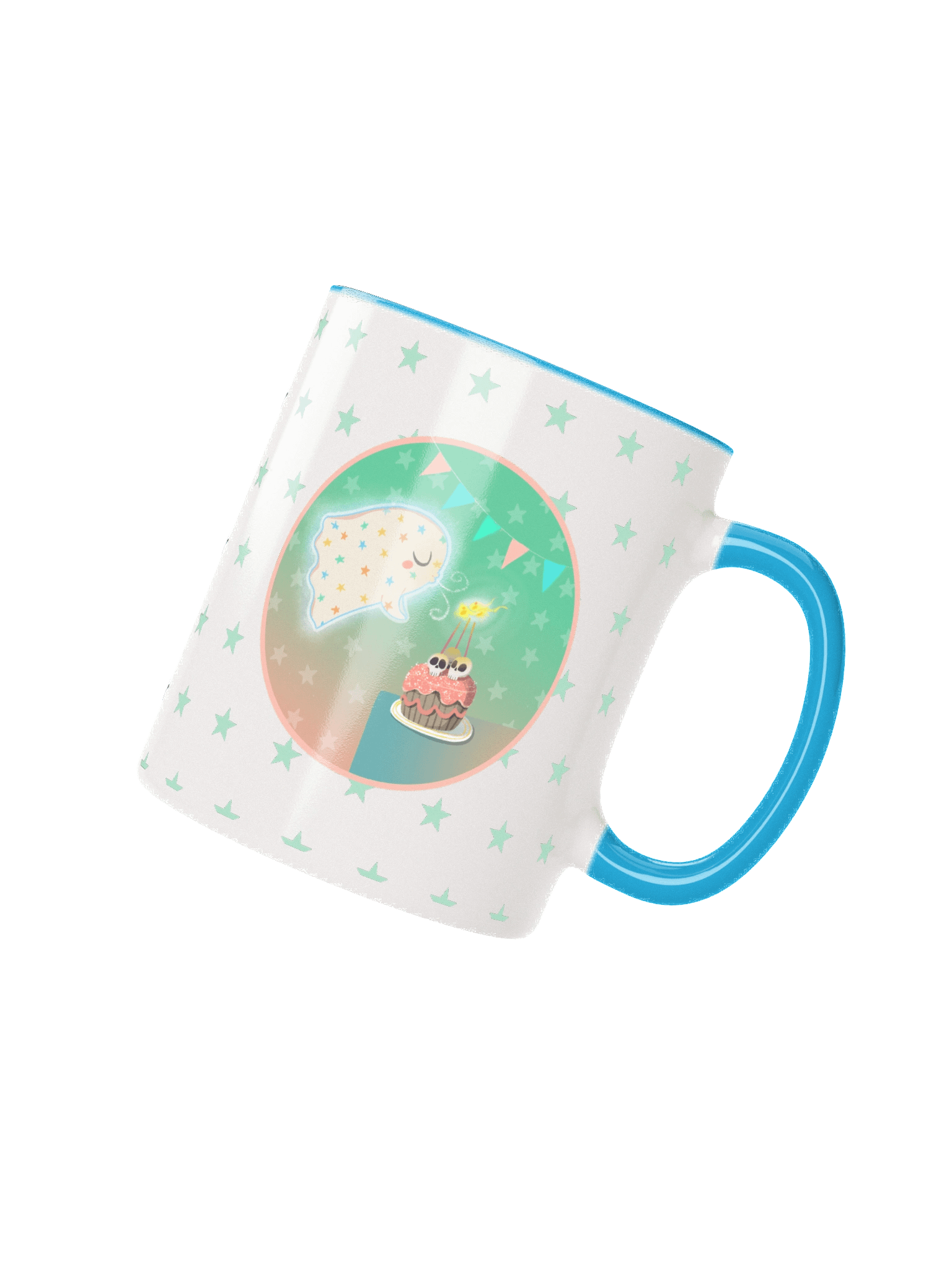 Pastel Little Ghost Birthday Cake - Ceramic Mug product image (9)