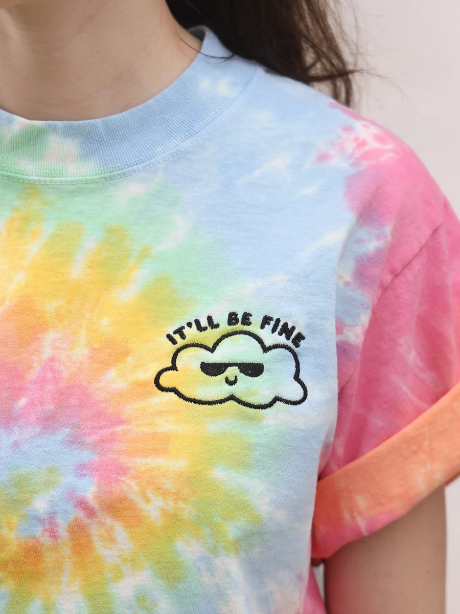 It'll Be Fine Tie Dye Tee (pastel) product image (2)