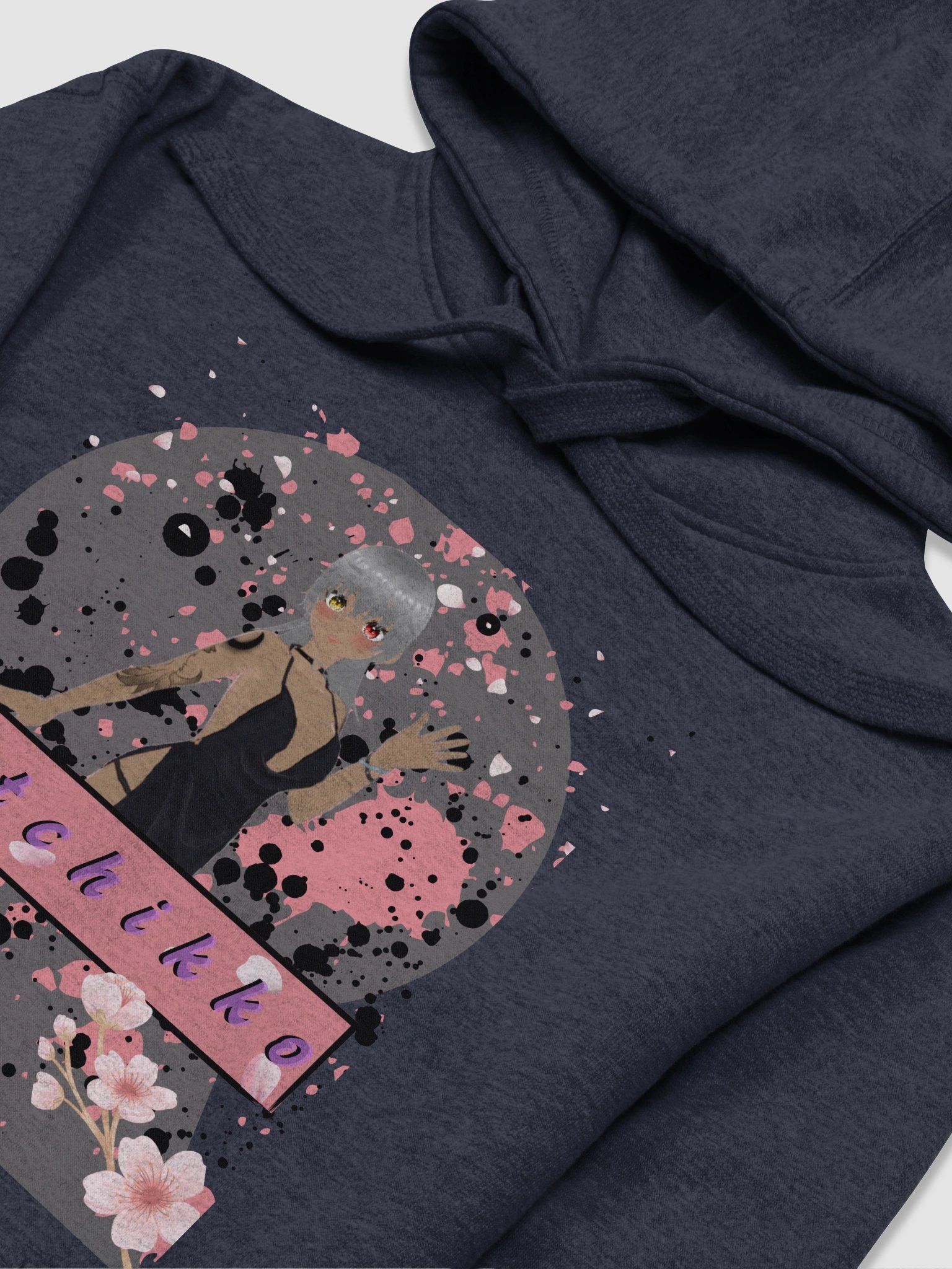 Sakura Splatter Patchikko Vtuber Hoodie product image (10)