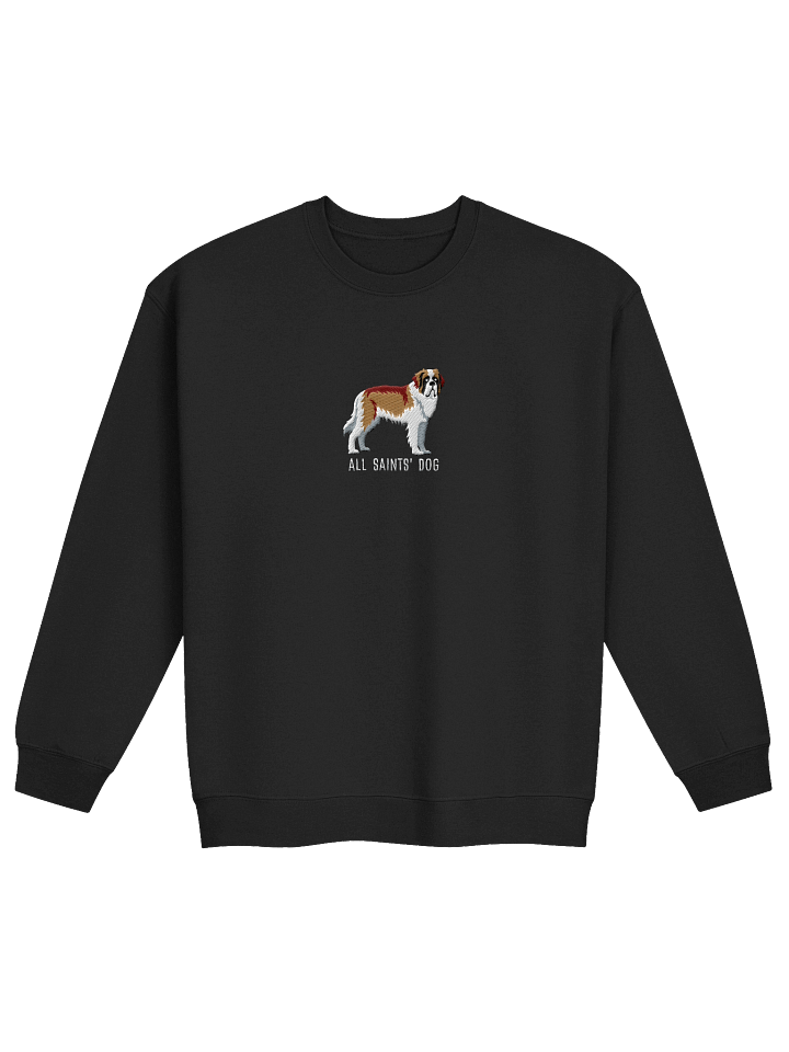 All Saints' Dog Sweatshirt (Embroidered) of a Saint Bernard(Brown & White) product image (1)