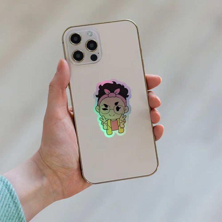 Holographic Happy Kea Sticker product image (2)